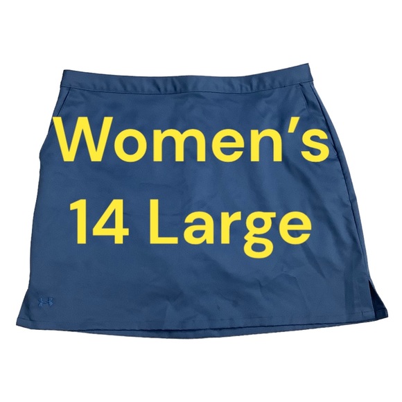 Under Armour Pants - Women's Golf Under Armour 14 Large Skort Leggings Active Blue Flat Front EUC